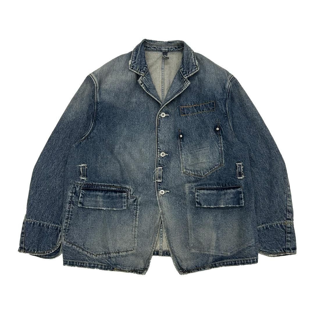 DAIRIKU | ダイリク FREE STITCH DRAIPING DENIM JACKET INDIGO
