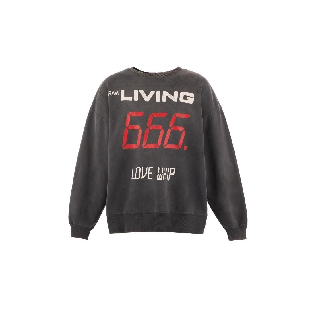 【SWWS】金曜日まで SAINT Mxxxxxx 【セントマイケル】 CREW NECK SWEAT/666/BLACK