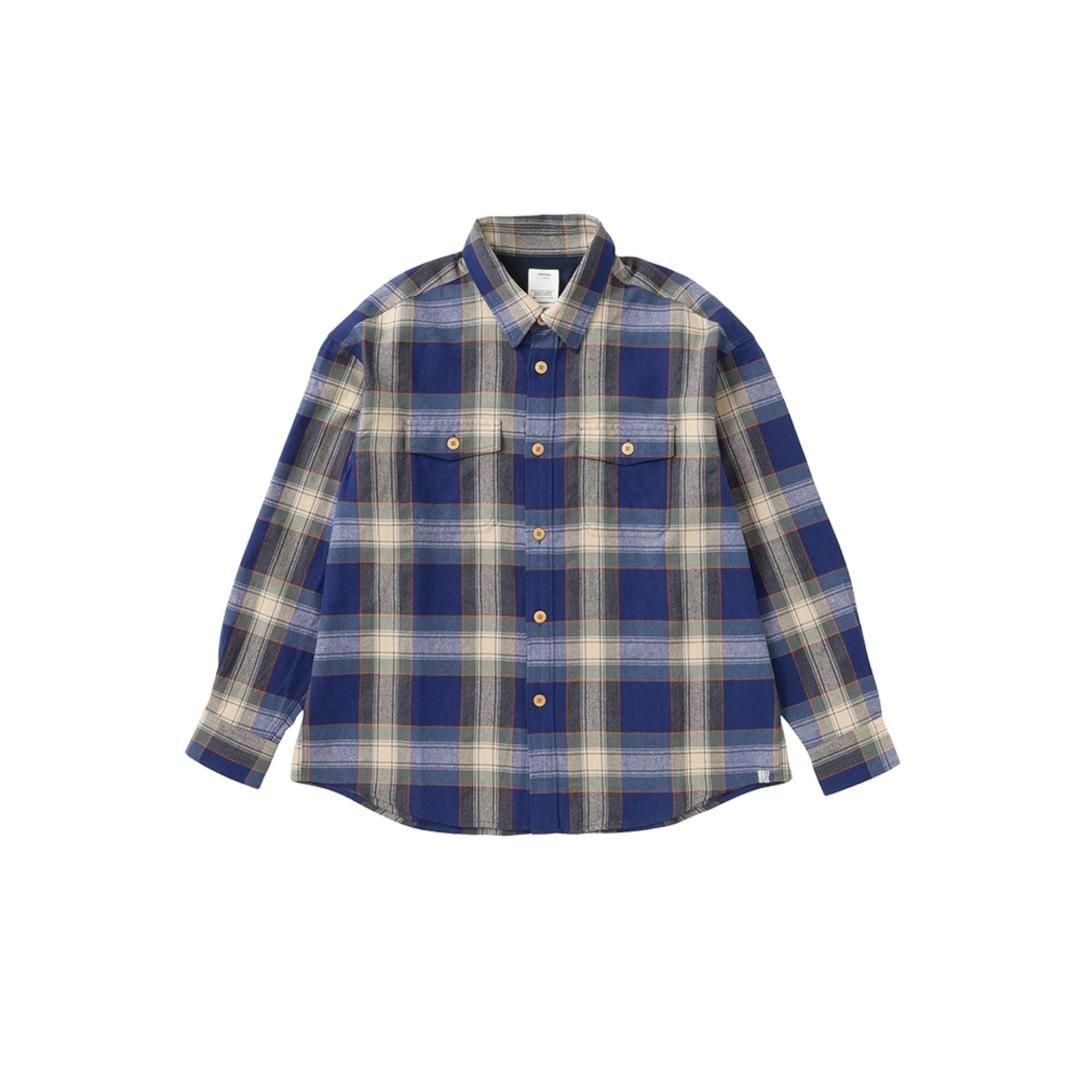 visvim 【ビズビム】 LUMBER CHECK L/S BLUE (0125205011016)
