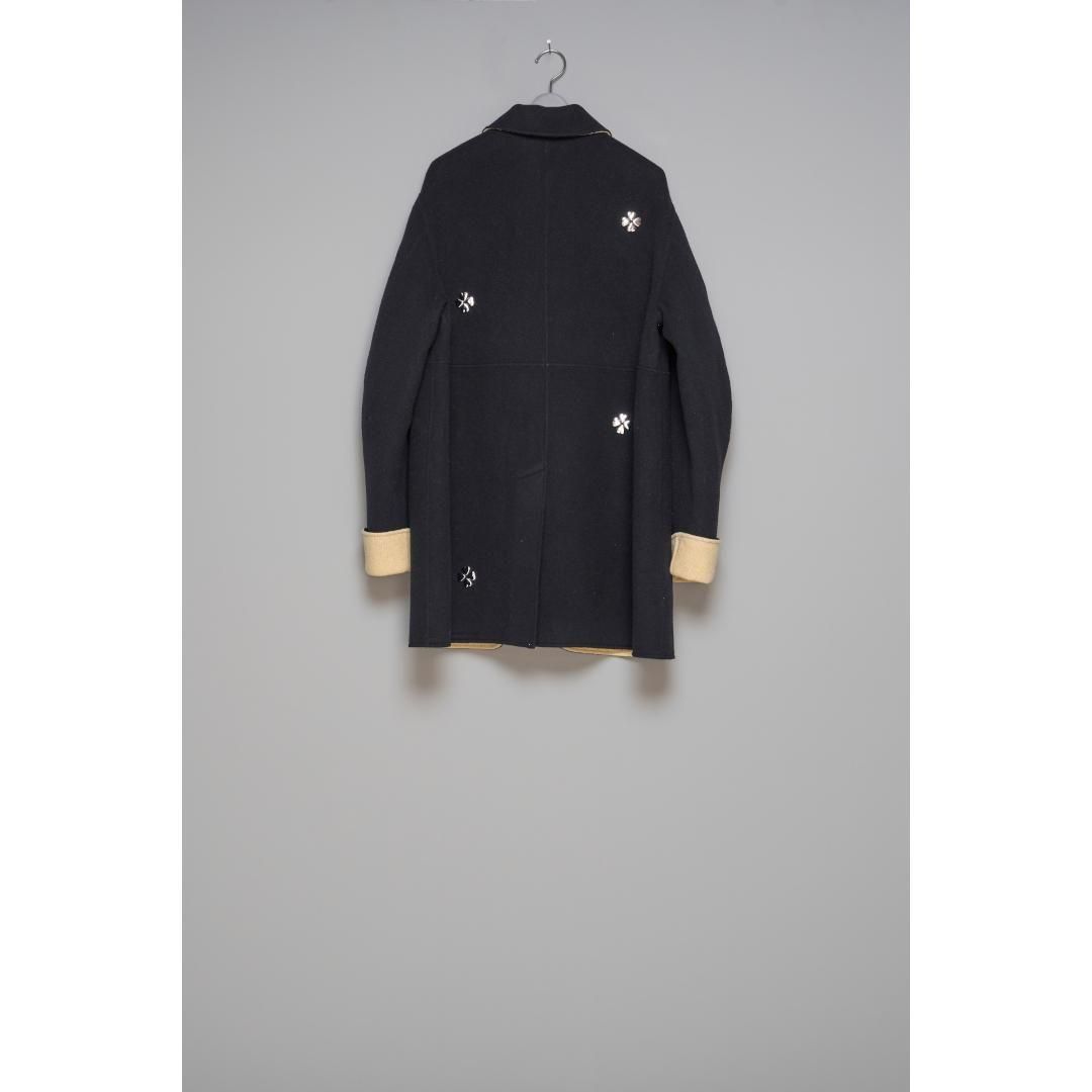 MASU | エムエーエスユー CLOVER ZIP-UP COAT GRAY , BLACK