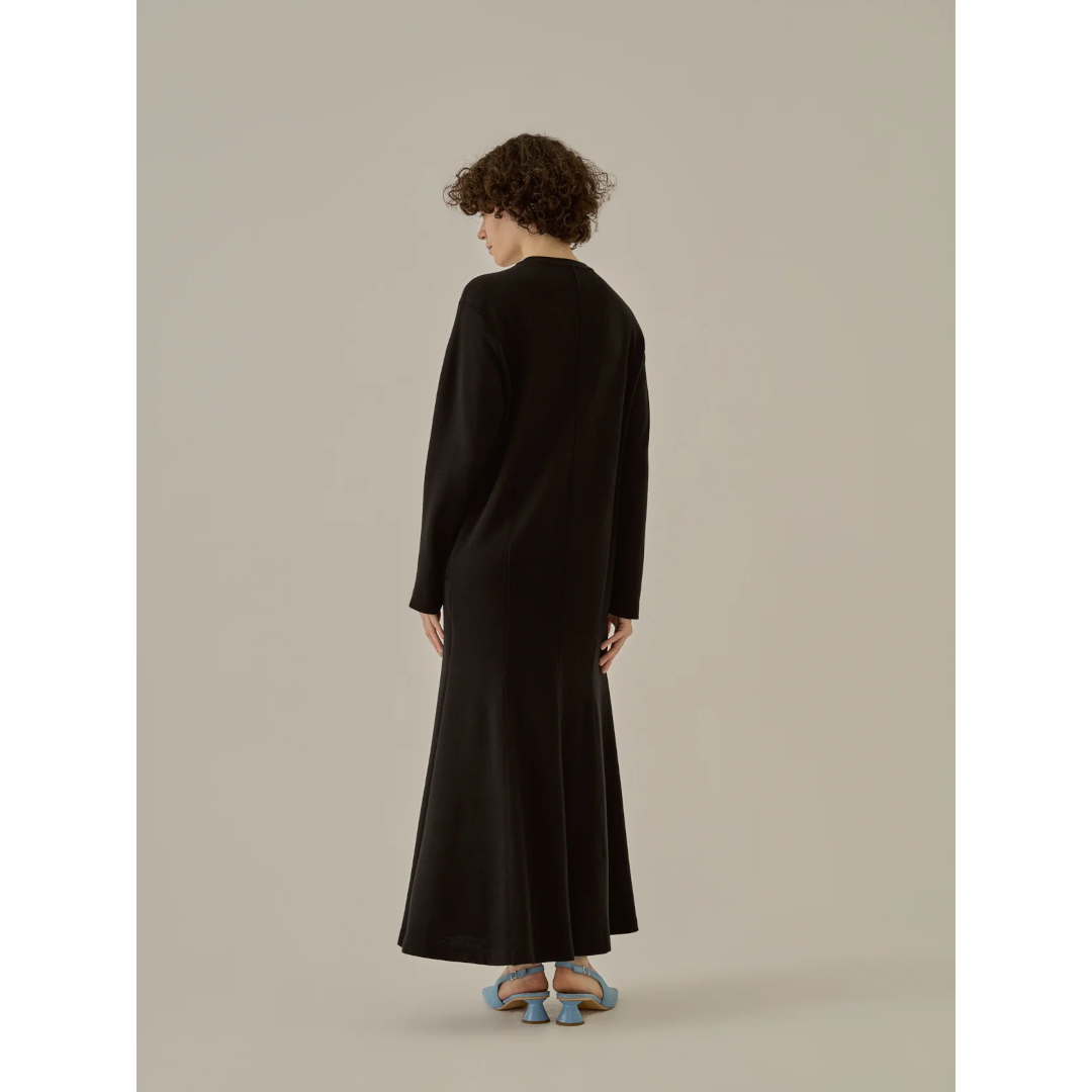 AKIRA NAKA　ワンピース AKIRANAKA/アキラナカ】EX.Heike combi tex jersey dress BLK