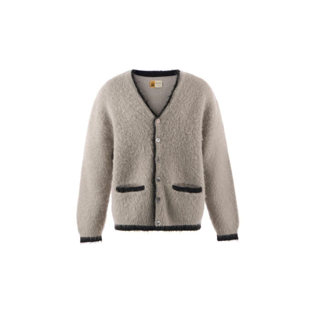 SAINT Mxxxxxx 【セントマイケル】 KNIT CARDIGAN/TRIM/GRAY (SM-HR1