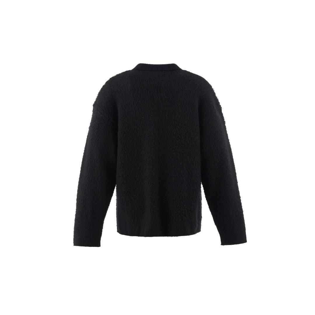 予約) SAINT Mxxxxxx 【セントマイケル】KNIT CARDIGAN/LEOPARD/BLACK