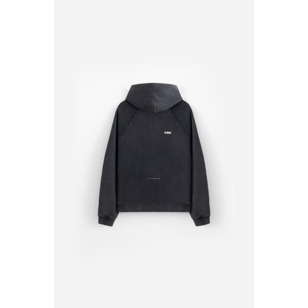 STAMPD|スタンプド 1993 Cherub Raglan Hoodie - Snow Washed BLACK