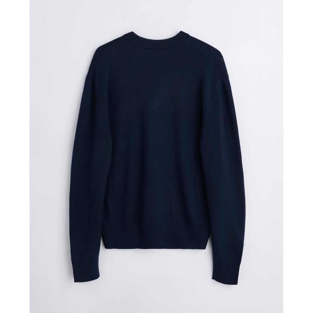 SUNFLOWER | サンフラワー moon merino v neck - NAVY (3039-3)