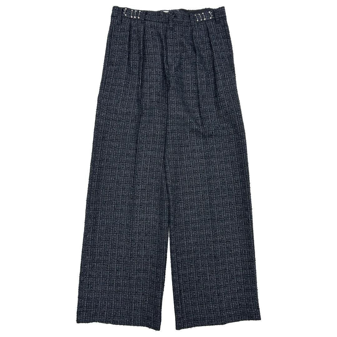 DAIRIKU|ダイリク Adjuster Tweed Wide Slacks NAVY (25AW B6)