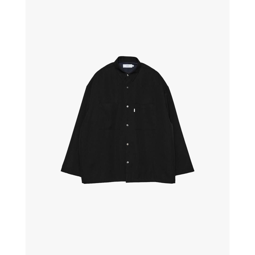 Graphpaper | グラフペーパー Scale Off Wool Box Shirt BLACK (GM254