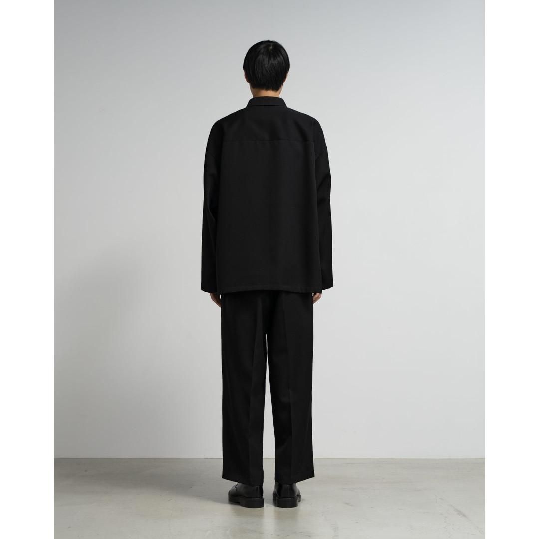 【美品】グラフペーパー　scalloff セットアップ Graphpaper | グラフペーパー Scale Off Wool Box Shirt BLACK (GM254
