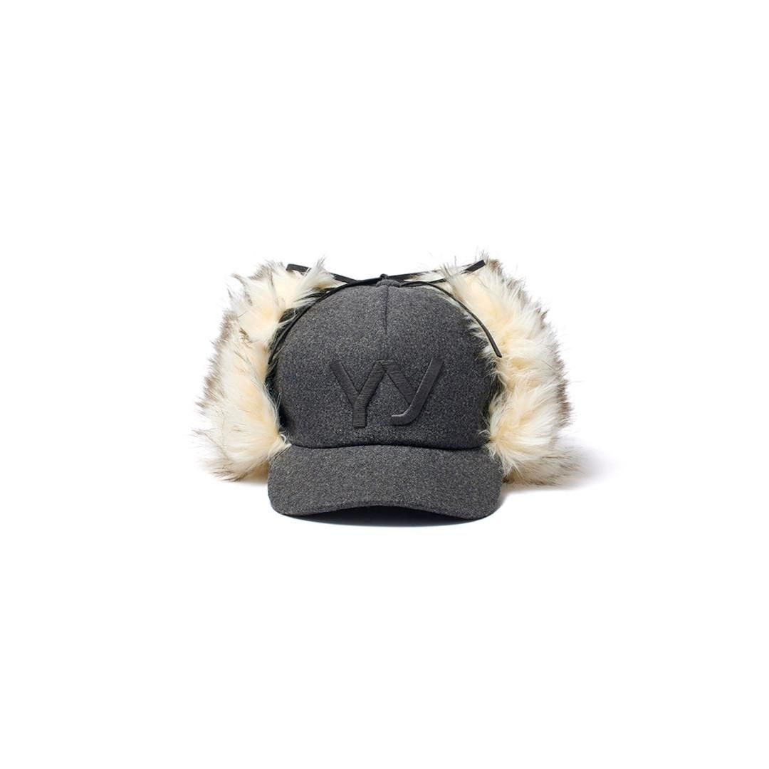 OPEN YY | オープンワイワイ FAUX FUR EARFLAP CAP, GRAY (YY254AC003G)