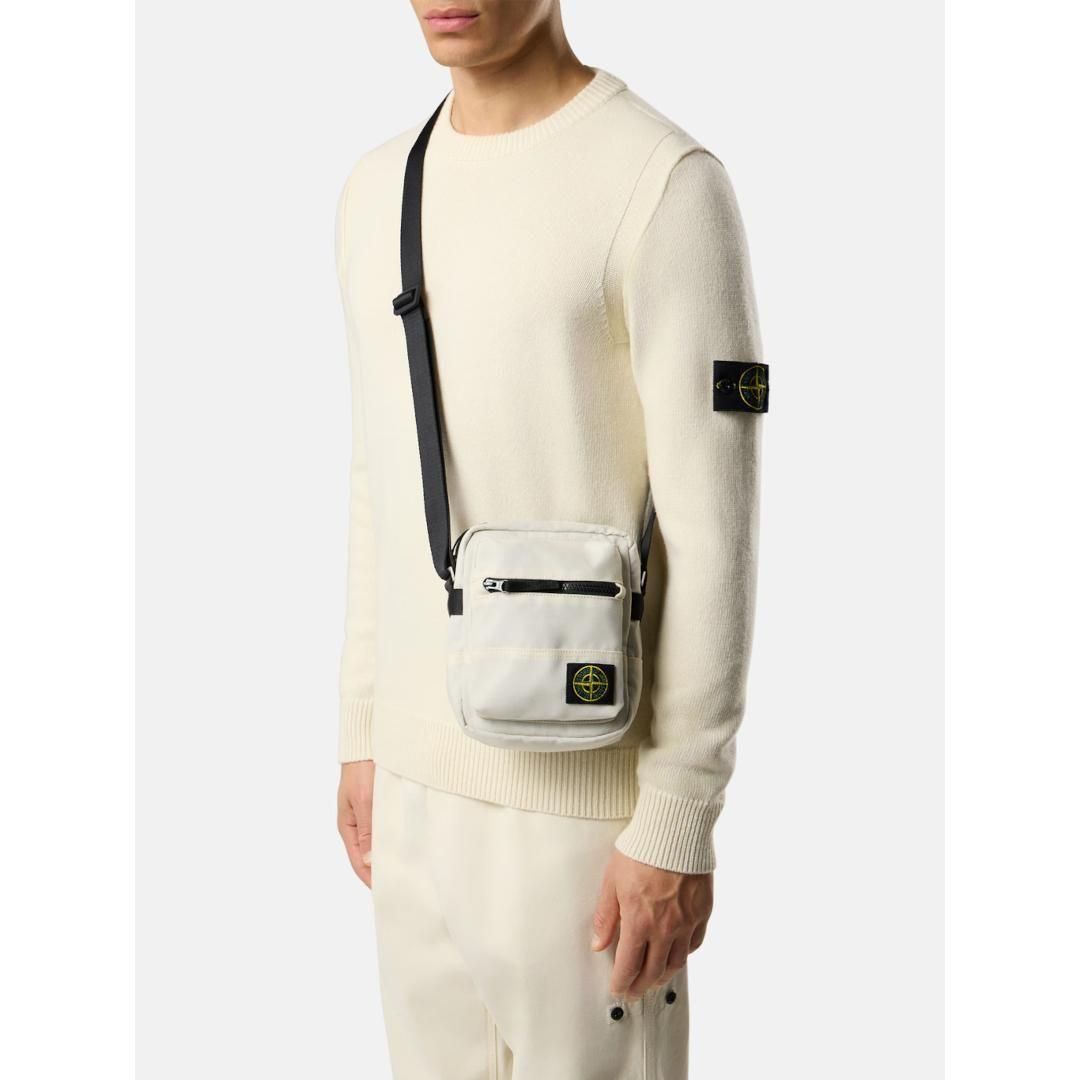 STONE ISLAND|ストーンアイランド POUCH BAG LEAD IVORY / V0093 (S15
