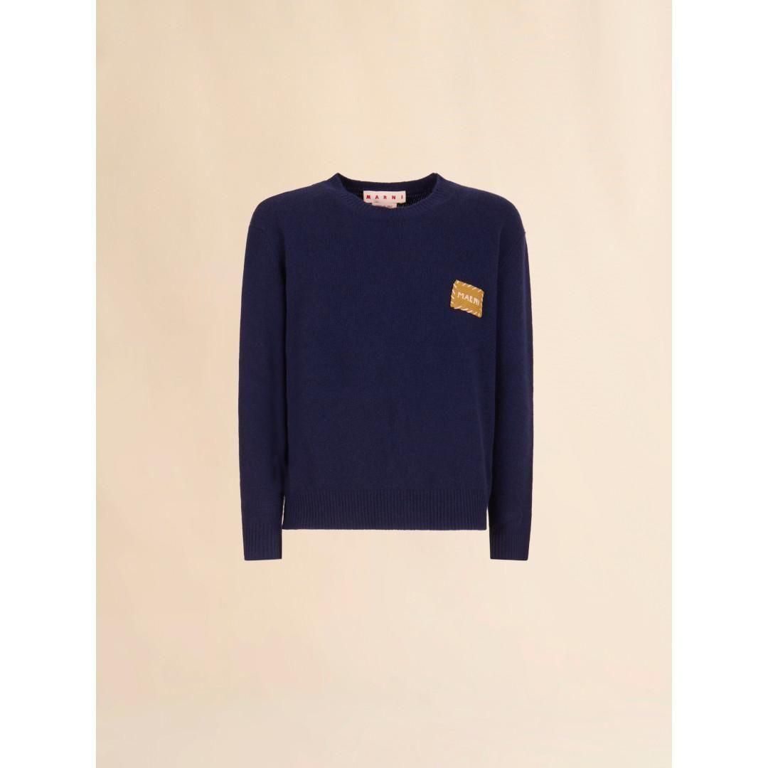 MARNI | マルニ CASHMERE SWEATER DEEP BLUE (GCMG0478Q0UFX32500B96)