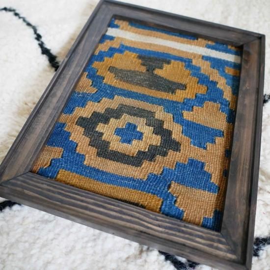 壁にいかが？Bオールドキリムアートボード A4サイズ【送料無料