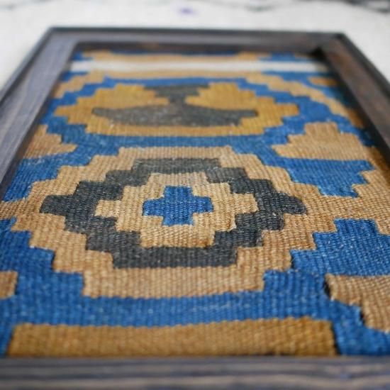 壁にいかが？Bオールドキリムアートボード A4サイズ【送料無料