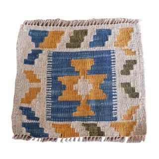 合わせやすい落ち着き配色<br>ミニキリム<br>26×30cm【送料無料】
