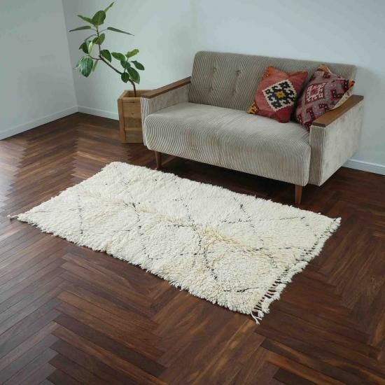 ベニワレン 157x77 (No.407) vintage - &MOROCCO モロッコラグの通販