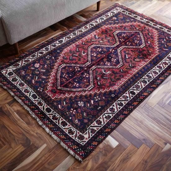 u317-8　キリム シラーズ 手織 絨毯 ウール116×155cm u317-8 キリム シラーズ 手織 絨毯 ウール116×155cm