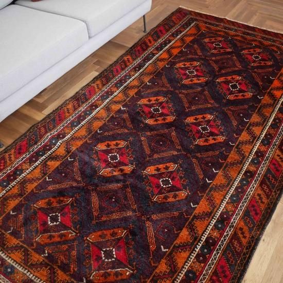 濃紺オレンジフェイスバルーチ233×121cm【送料無料】 - inie