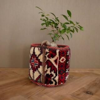 2点専用／ボーンポットお得SET  グリーン　イエロー　トルコヴィンテージラグ BOHO ヴィンテージラグ - Anatolian Concept Old&New 手織ラグ