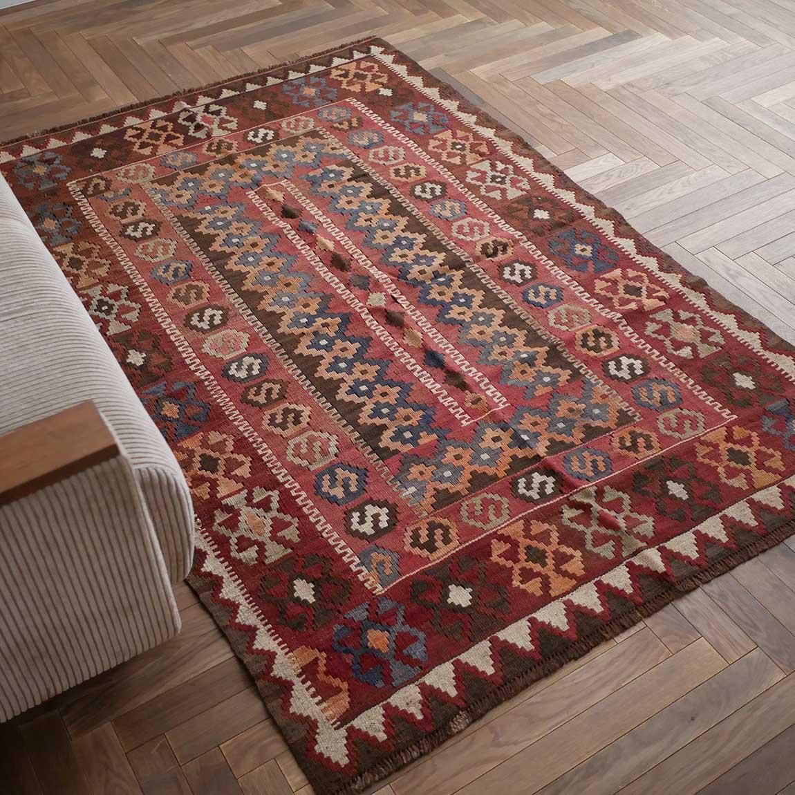 キリム 180×93㎝ ビンテージ 絨毯 キリム 180×93㎝ ビンテージ 絨毯