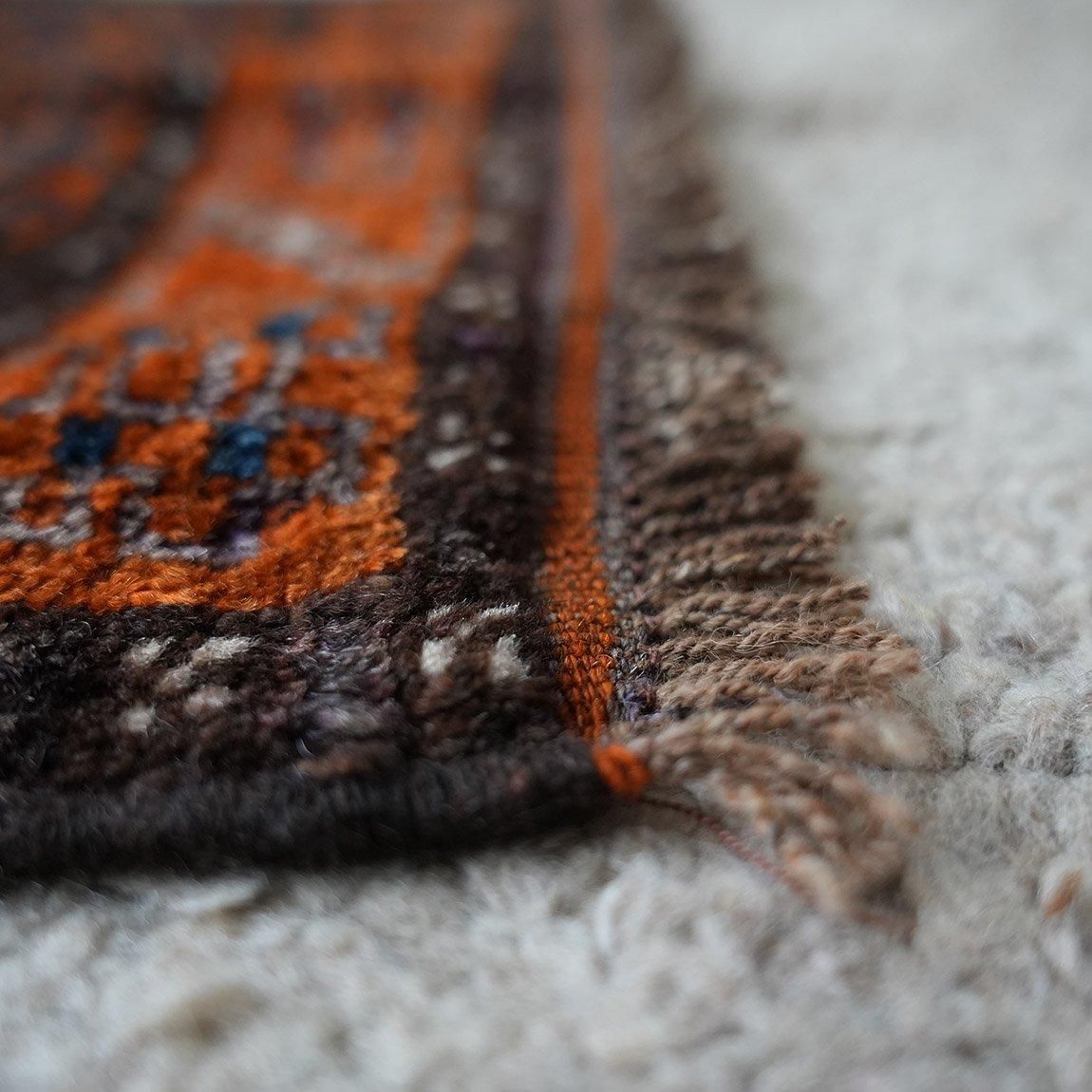 バルーチ　ソフレ　キリム　オレンジ バルーチ ソフレ キリム オレンジ バルーチソフレキリムオレンジ