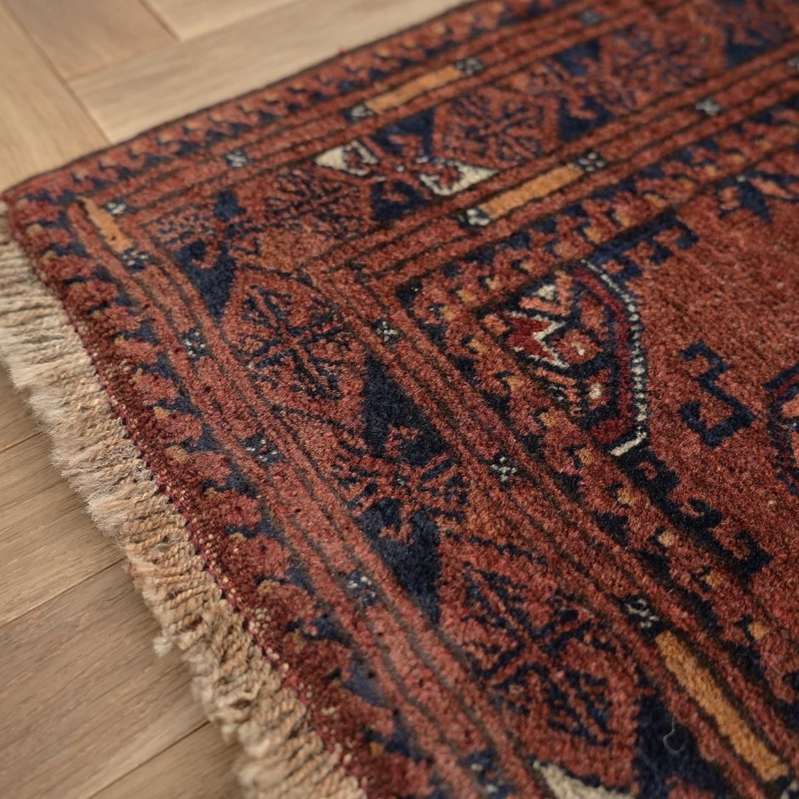 【値下げ】キリム 手織りトルクメン産 ヴィンテージラグ100cmx195cm 廊下でもいけそうトルクメン148×67cm【送料無料】 - inie japan