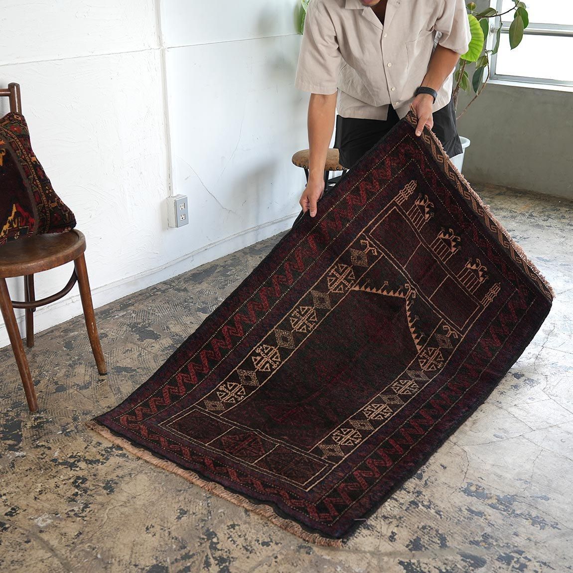 魅惑の赤紫バルーチ141×81cm【送料無料】 - inie japan 魅惑の赤紫バルーチ141×81cm【送料無料】 - inie japan