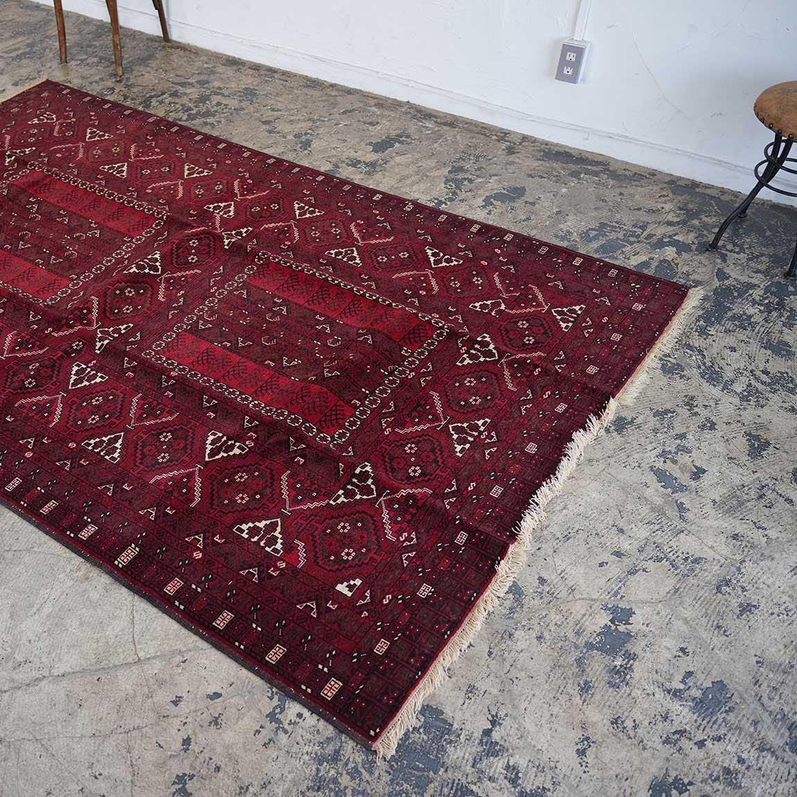 大人っぽいダークレッドトルクメン247×161cm【送料無料】 - inie 大人っぽいダークレッドトルクメン247×161cm【送料無料】 - inie