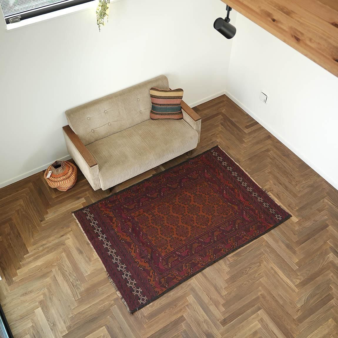 壁画のような鳥たちアドレスガンドキリム191×128cm【送料無料】 - inie