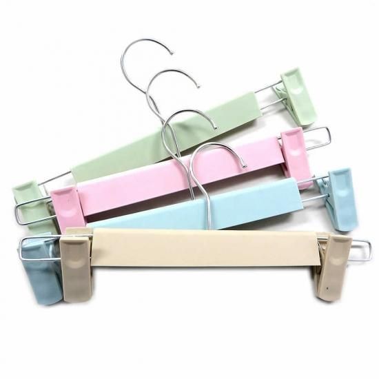 強力クリップ ズボン用ハンガー 20本セット プラスチック すべら