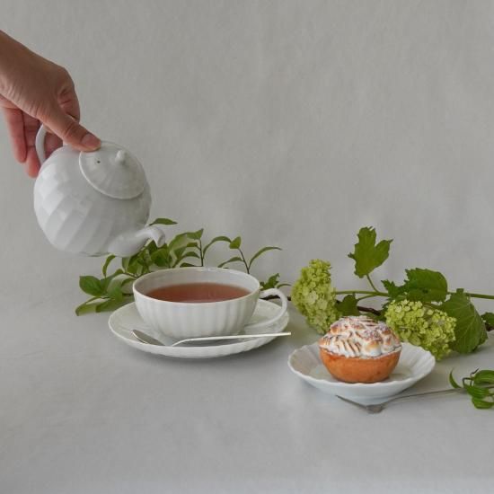 輪花のティーカップ&ソーサー - Atelier ICHIMARU WEBSHOP