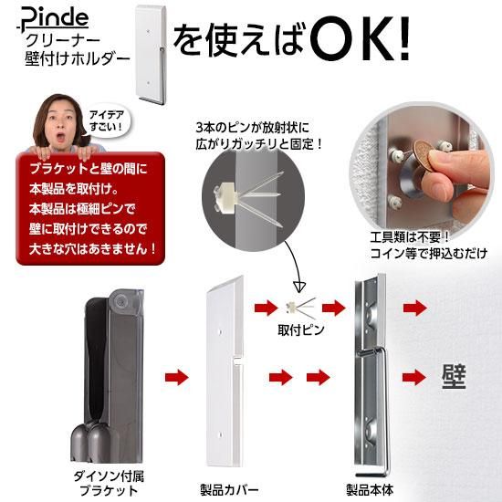 クリーナー壁付けホルダー 【Pinde（ピンデ