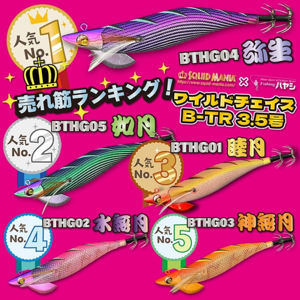スクイッドマニア×フィッシングハヤシ】ワイルドチェイス3.5号B スクイッドマニア×フィッシングハヤシ】ワイルドチェイス3.5号B