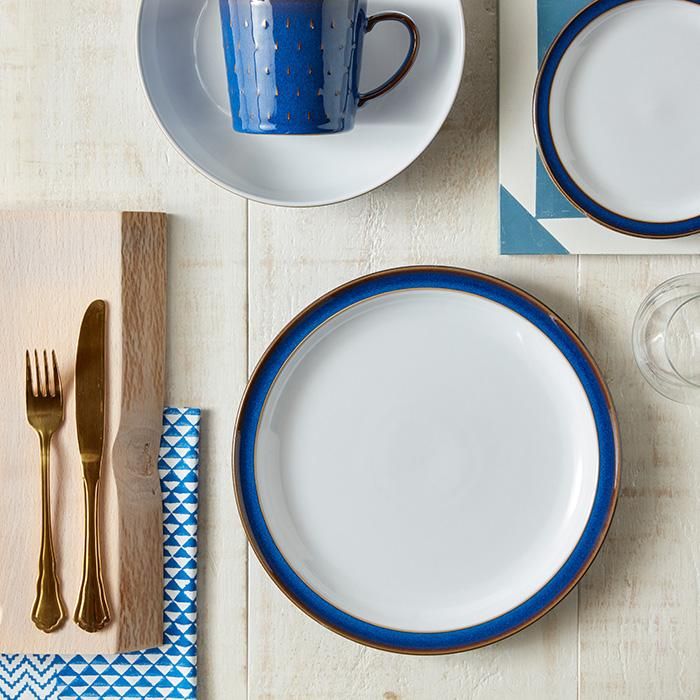 DENBY インペリアルブループレート大小各６枚セット DENBY インペリアルブループレート大小各6枚セット Denby デンビー