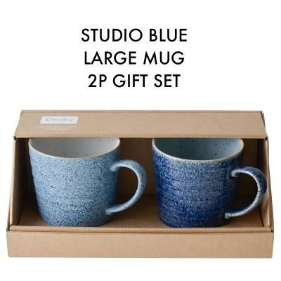 Denby 青色陶器 ピッチャーとマグカップセット　5客セット a35f6bacf070d0fe6a90aecab575f3