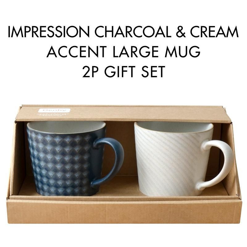 DENBY インプレッション チャコール&クリーム アクセントラージ DENBY インプレッション チャコール&クリーム アクセントラージ