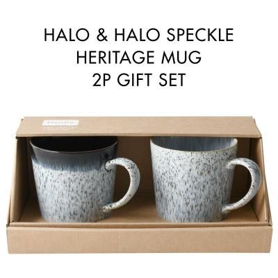 長方形陶器皿Denby デンビーHalo ヘイロースペックル長方形 - 食器