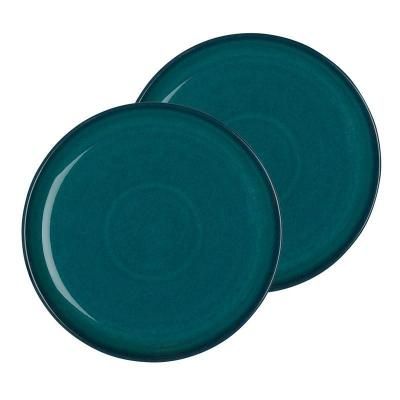 DENBY LUXOR 陶器皿 深皿 青と赤の模様　5枚セット Denby プレート - Denby Japan