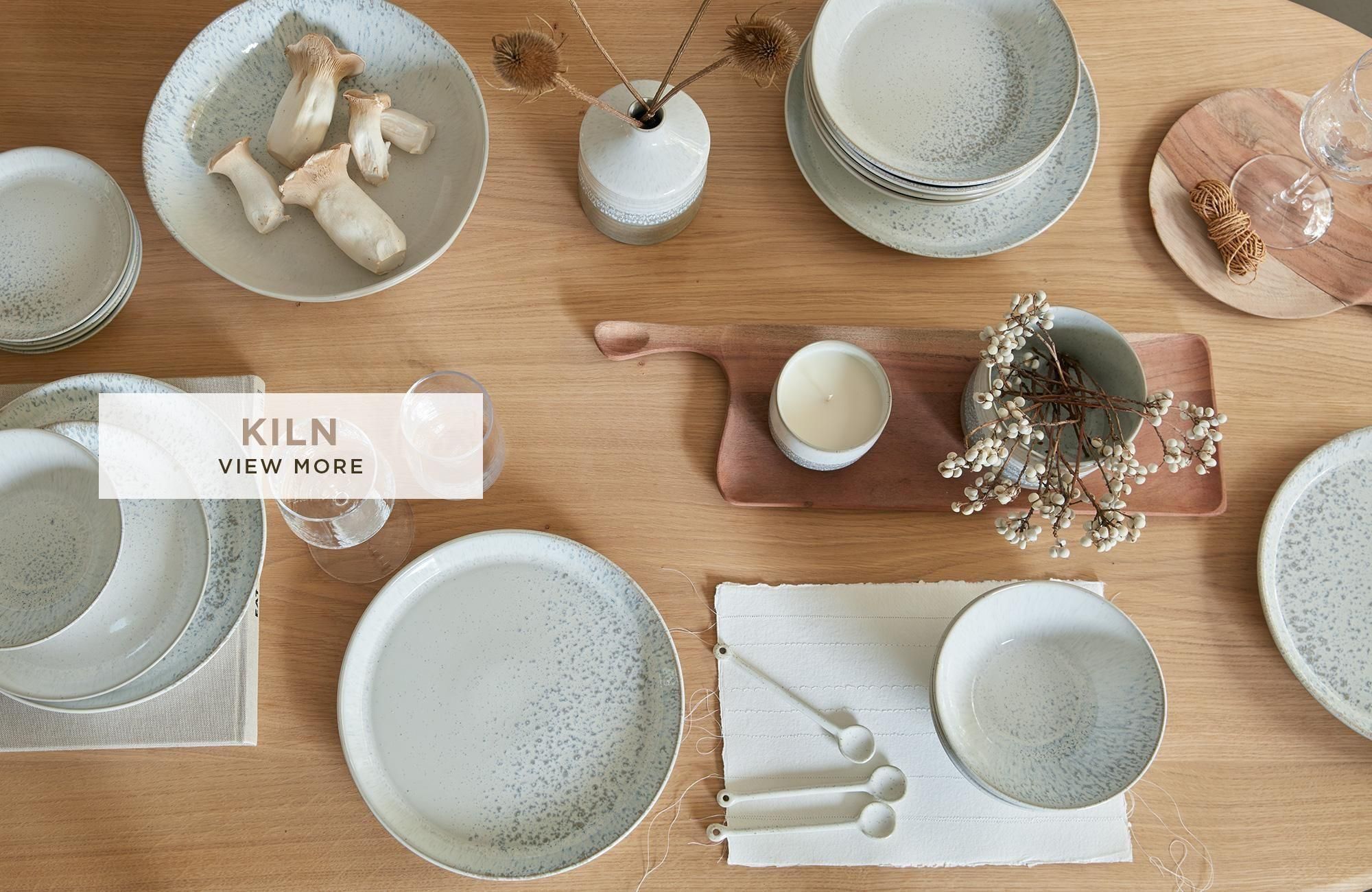 【P0003】デンビー大皿セット / Denby Dinnerplate Set DENBY（デンビー）スタジオグレイ クーペ ディナープレート26cm