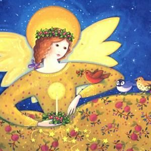 DEBBIE MUMM You're an Angel 絵画 シャドーボックス クリスマス