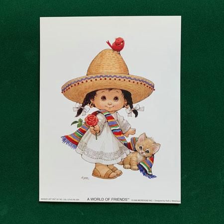 メキシコの女の子プリントのみ5枚セット 3dピクチャー シャドーアート シャドーボックス のプリント カード販売 3dピクチャーカリフォルニアアート メキシコの女の子プリントのみ5枚セット 3dピクチャー シャドーアート シャドーボックス のプリント カード販売 3dピクチャーカリフォルニアアート