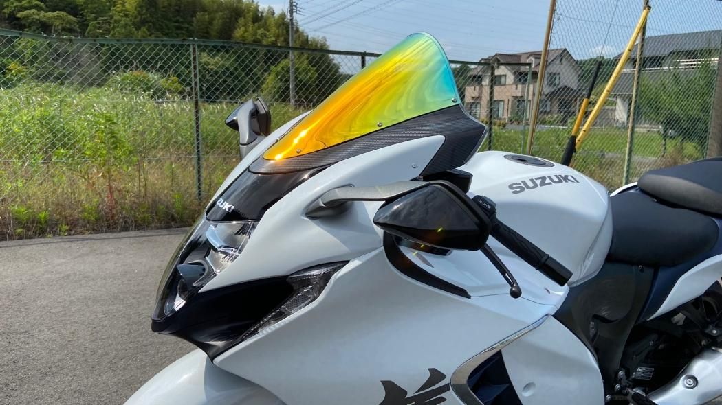 未使用 カーボン調 ハヤブサ用ミラー