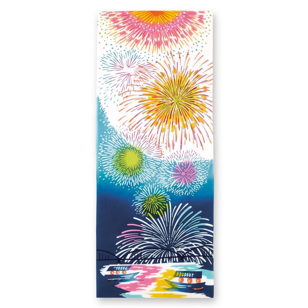 打上花火｜手ぬぐい｜【Kenema】花火｜JIKAN STYLE（ジカン