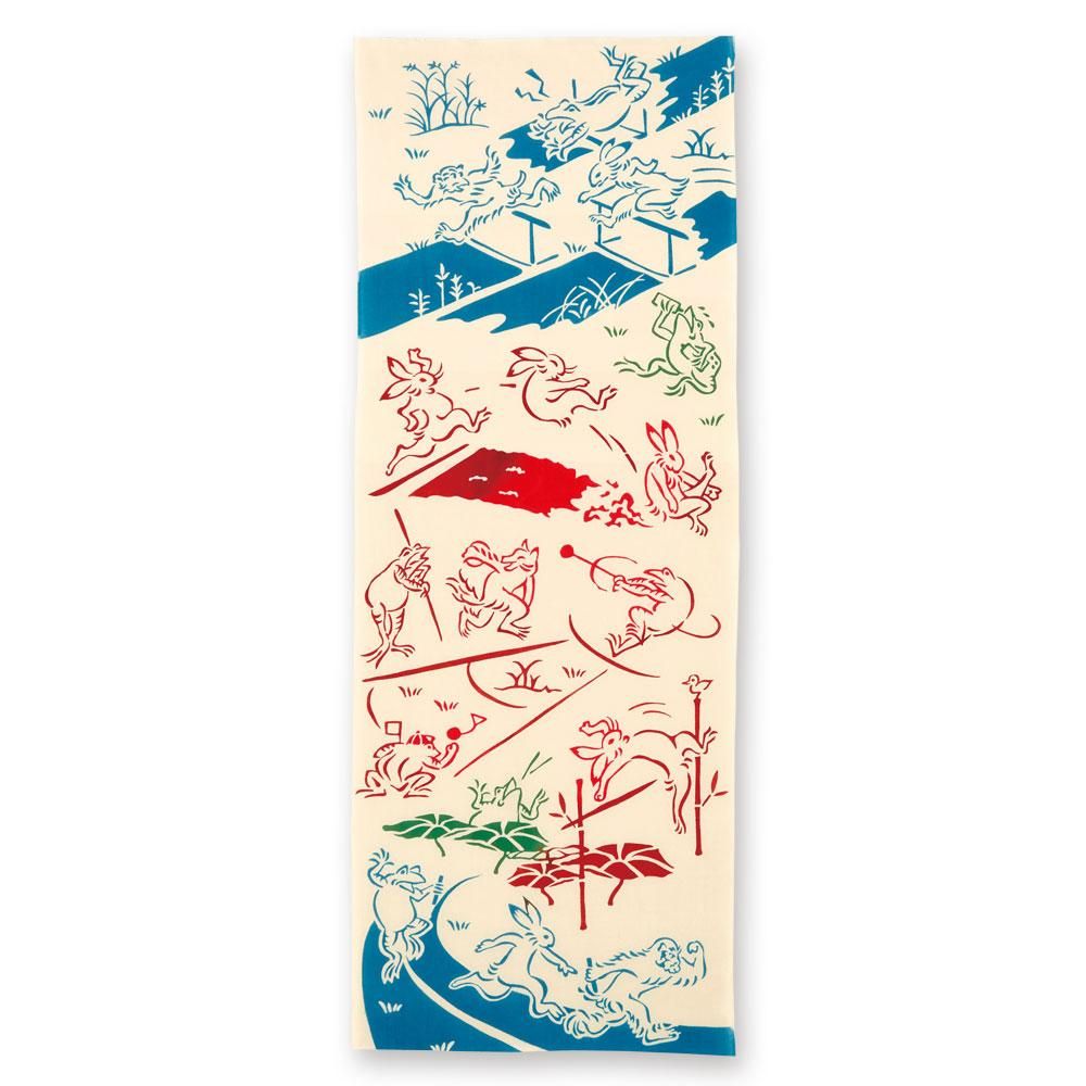 陸上｜手ぬぐい｜【Kenema】鳥獣戯画｜JIKAN STYLE（ジカン