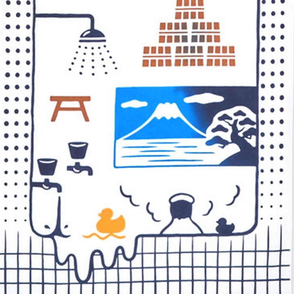 湯湯白書 手ぬぐい あいらしか 送料無料 手ぬぐい 「WATER FLOW」「ONE OF THEM