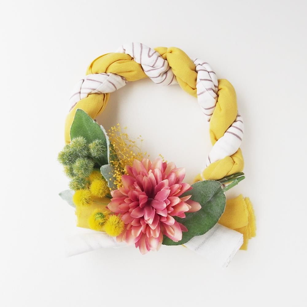 黄｜手ぬぐい雑貨｜しめ縄リース｜JIKAN STYLE（ジカンスタイル