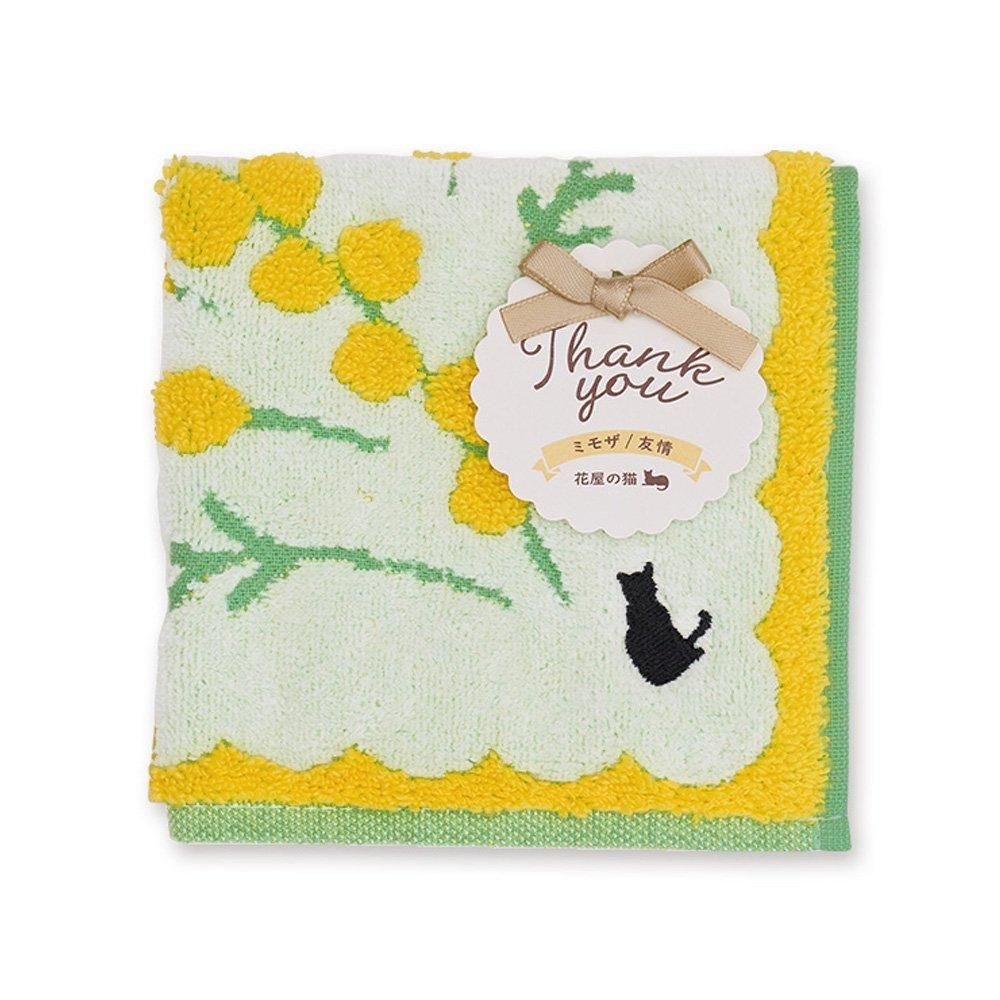 ミモザ｜ハンカチ｜ギフトジャガードハンカチ｜JIKAN STYLE
