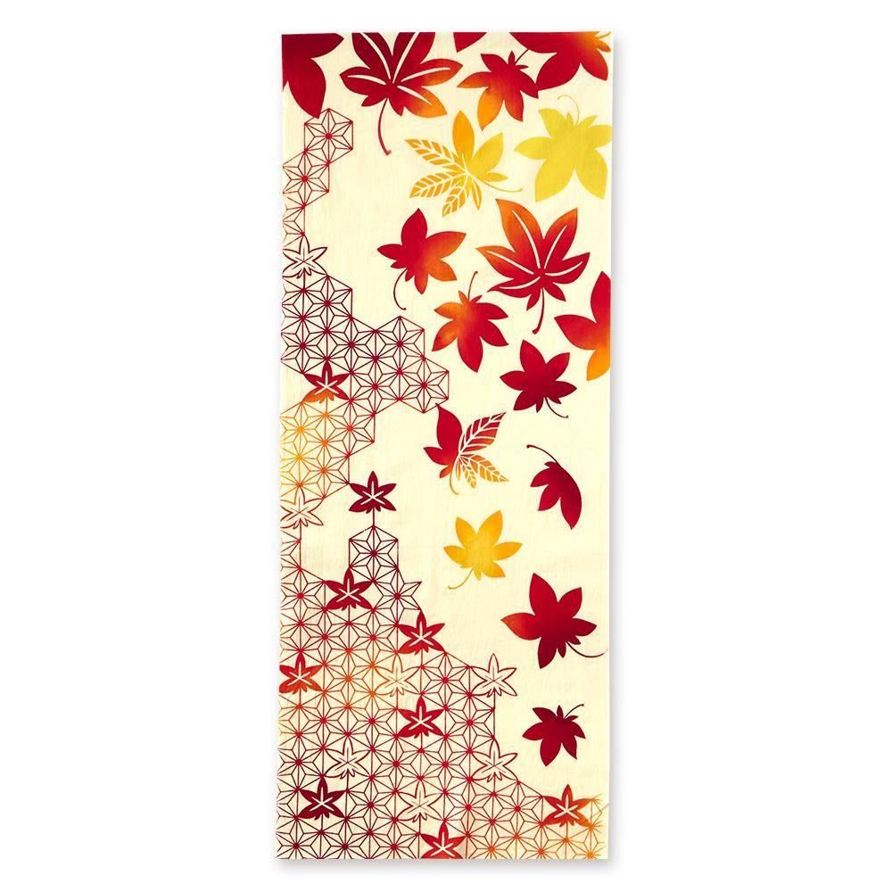 舞紅葉｜手ぬぐい｜【kenema】秋の風物詩｜JIKAN STYLE（ジカン