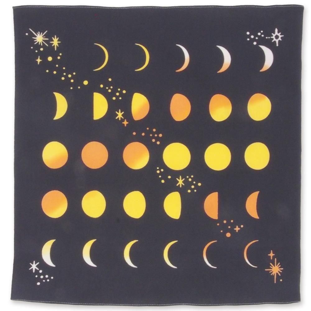 月の満ち欠け｜注染はんかち｜【kenema】月の満ち欠け JIKAN STYLE