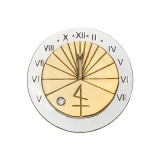 K18YG/SV925//ڥԥ SUN DIAL. lapel pin