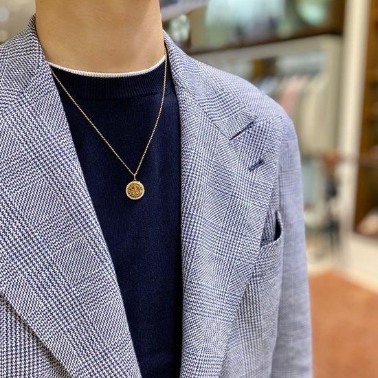 LEON・Safari掲載Gentleman K18YG Necklace K18YG ネックレスチェーン